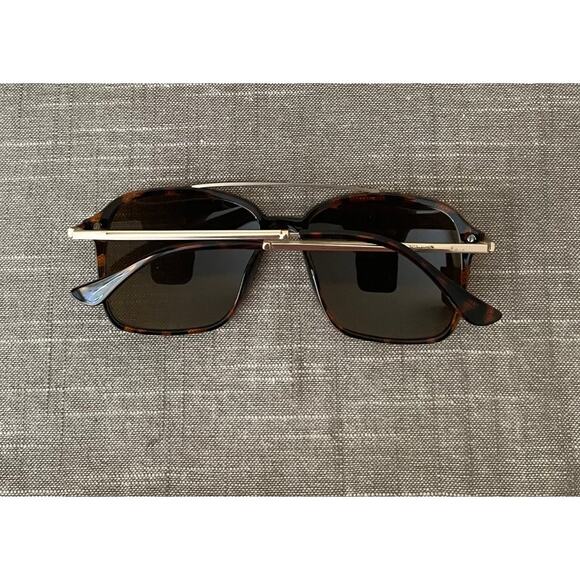 New Cole Haan Sport Aviator Womens Brown Tortoise Polarized Sunglasses main image 16